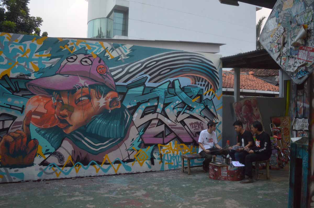 'Gardu House', Tempat Kumpul Para Pecinta Seni Jalanan dan Grafiti